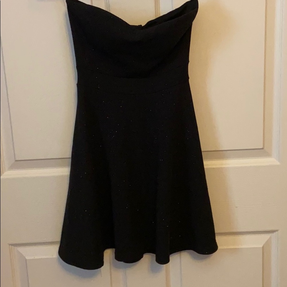 Sparkling Black Body Central Dress